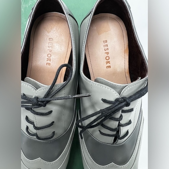 Custom two toned grey shoes with black soles. (MB2) main image 6
